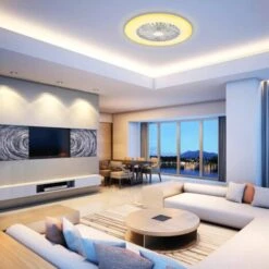 Ventilatore Soffitto Plafoniera Telecomando Dimmerabile 40W Luce 3000-6500K -Negozio al dettaglio Paulmann 98285589 4